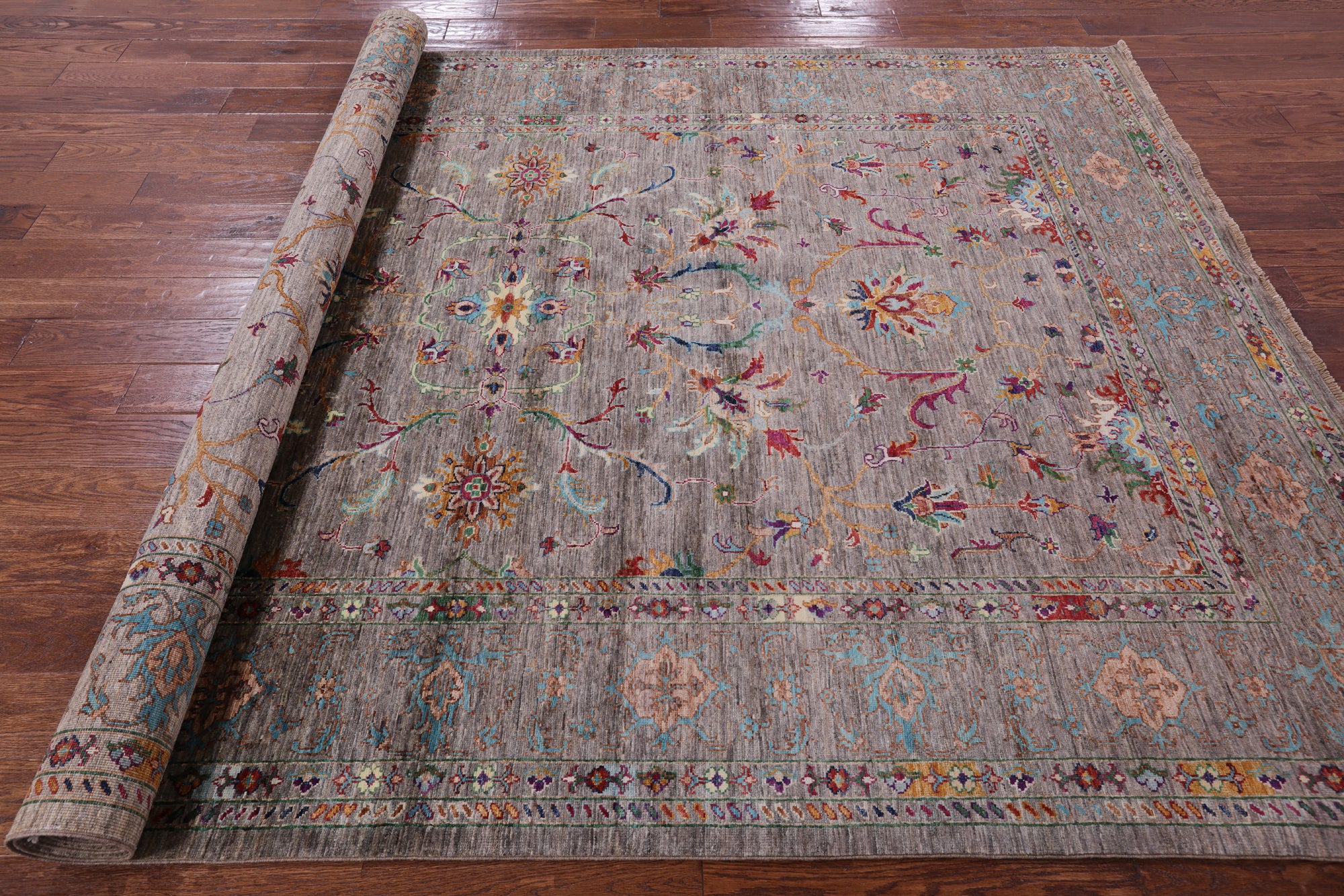 Persian Tabriz Handmade Wool Rug - 7' 0" X 10' 2" - Golden Nile