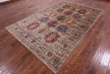 Turkmen Ersari Hand Knotted Wool Rug - 6' 7" X 10' 2" - Golden Nile