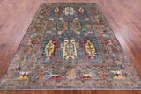 Persian Fine Serapi Handmade Wool Rug - 6' 9" X 10' 0" - Golden Nile