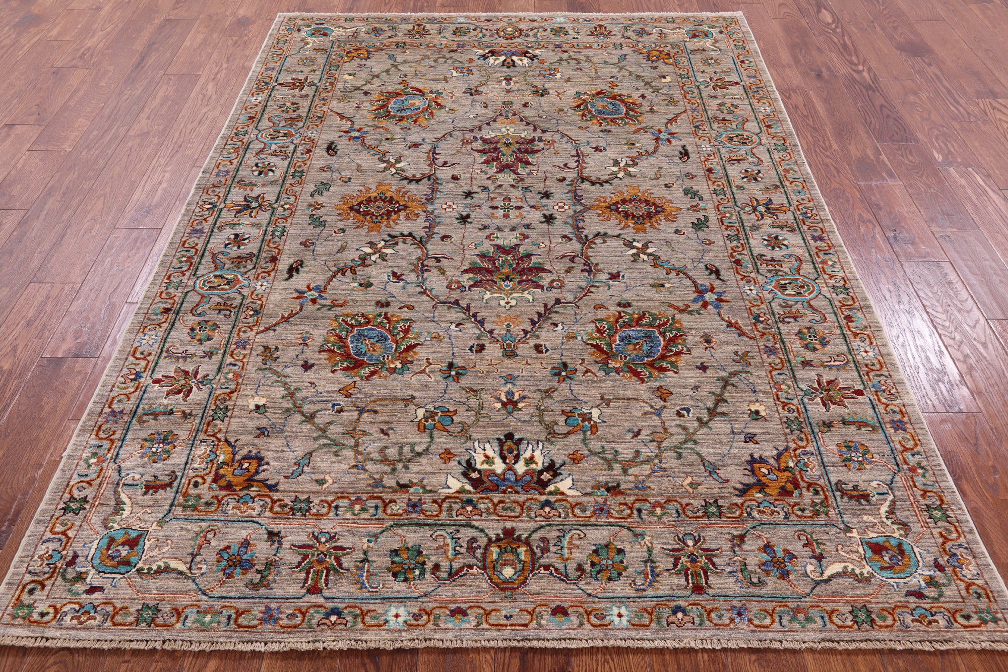 Persian Tabriz Handmade Wool Rug - 5' 9" X 7' 10" - Golden Nile