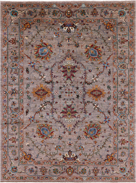 Persian Tabriz Handmade Wool Rug - 5' 9" X 7' 10" - Golden Nile