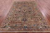 Persian Tabriz Handmade Wool Rug - 6' 9" X 9' 10" - Golden Nile