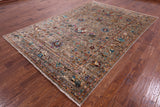 Persian Tabriz Handmade Wool Rug - 6' 9" X 9' 10" - Golden Nile