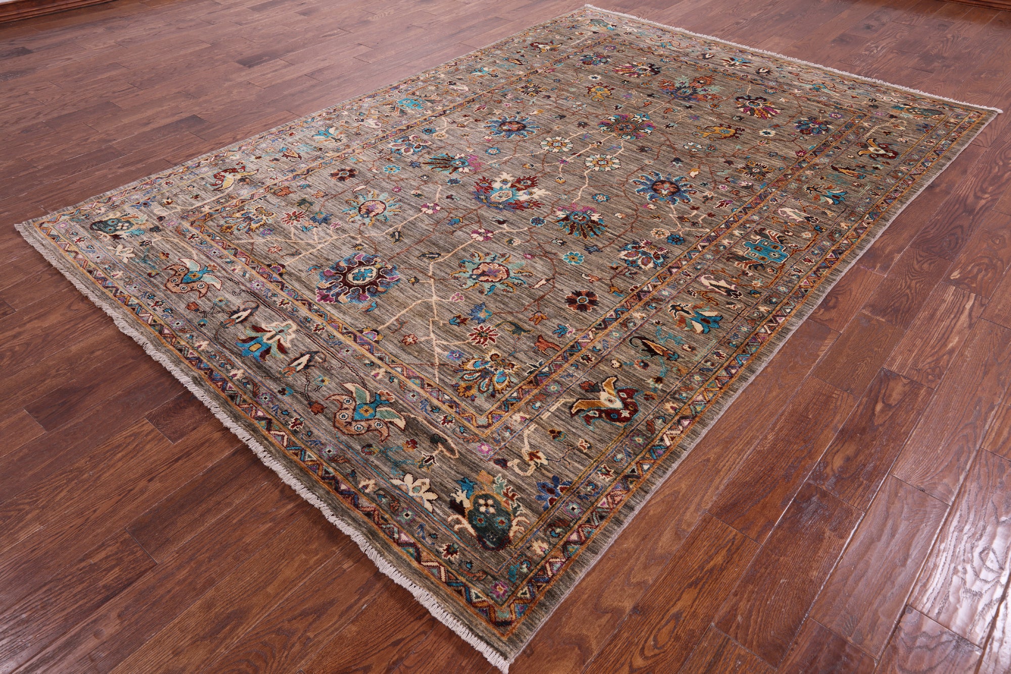 Persian Tabriz Handmade Wool Rug - 6' 9" X 9' 10" - Golden Nile
