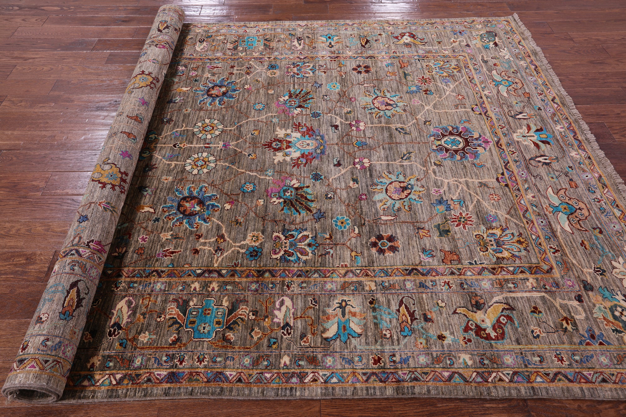 Persian Tabriz Handmade Wool Rug - 6' 9" X 9' 10" - Golden Nile