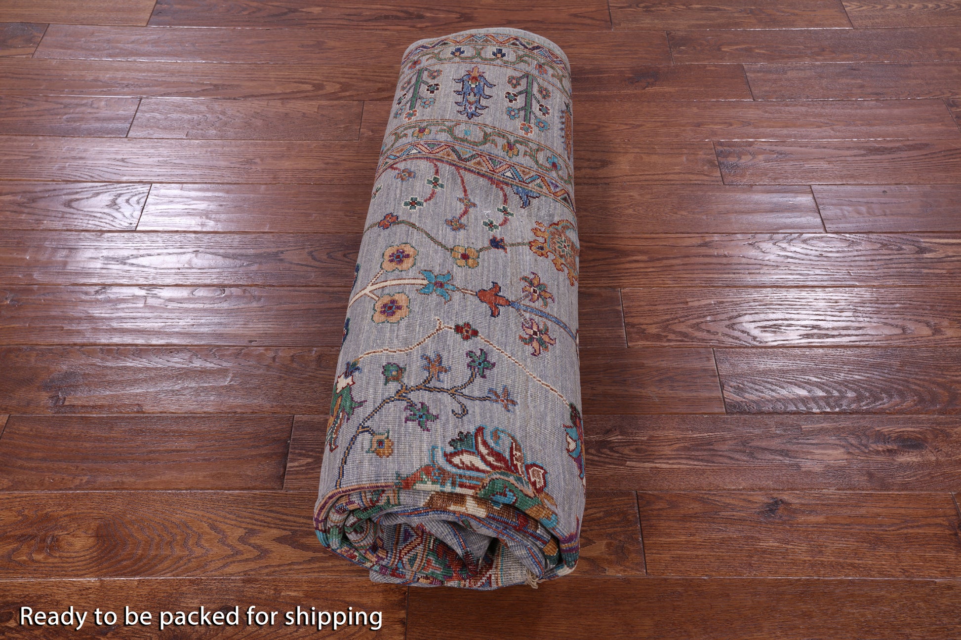 Grey Persian Tabriz Handmade Wool Rug - 6' 9" X 9' 11" - Golden Nile
