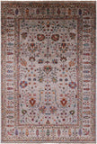 Grey Persian Tabriz Handmade Wool Rug - 6' 9" X 9' 11" - Golden Nile