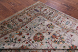 Grey Persian Tabriz Handmade Wool Rug - 6' 9" X 9' 11" - Golden Nile