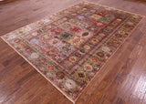 Tribal Persian Hand Knotted Wool Rug - 6' 9" X 10' 0" - Golden Nile