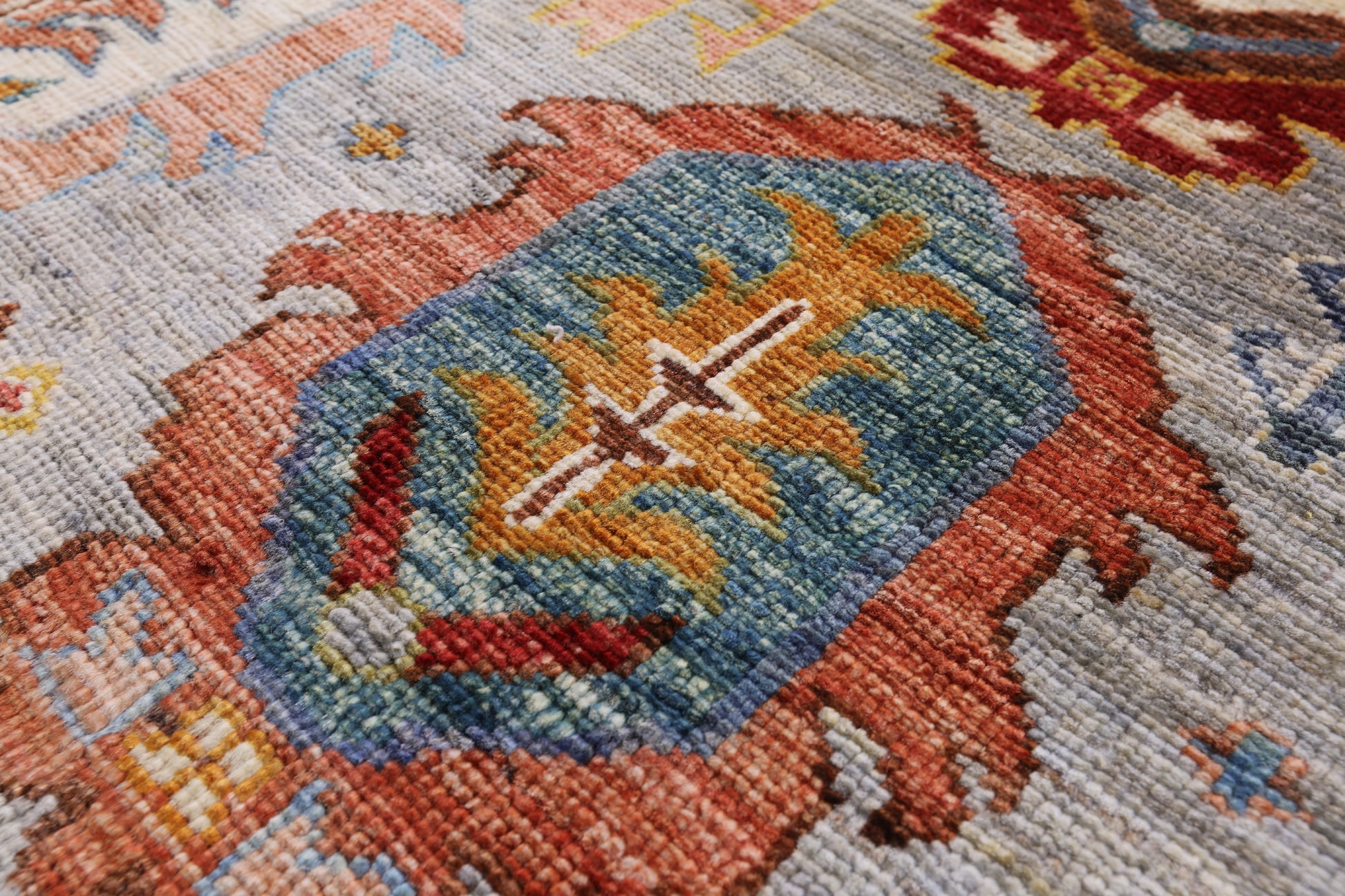 Tribal Persian Hand Knotted Wool Rug - 5' 0" X 6' 9" - Golden Nile