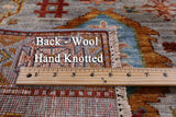 Tribal Persian Hand Knotted Wool Rug - 5' 0" X 6' 9" - Golden Nile