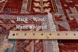 Red Persian Fine Serapi Hand Knotted Wool Rug - 5' 0" X 6' 10" - Golden Nile