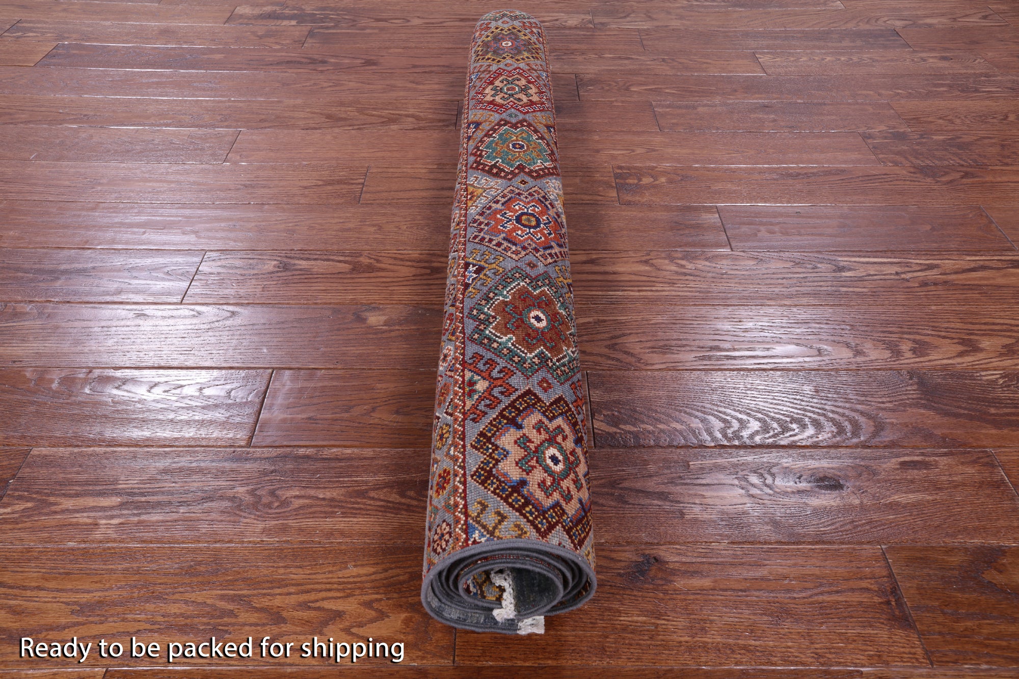 Grey Khorjin Persian Gabbeh Hand Knotted Wool Rug - 4' 1" X 5' 10" - Golden Nile
