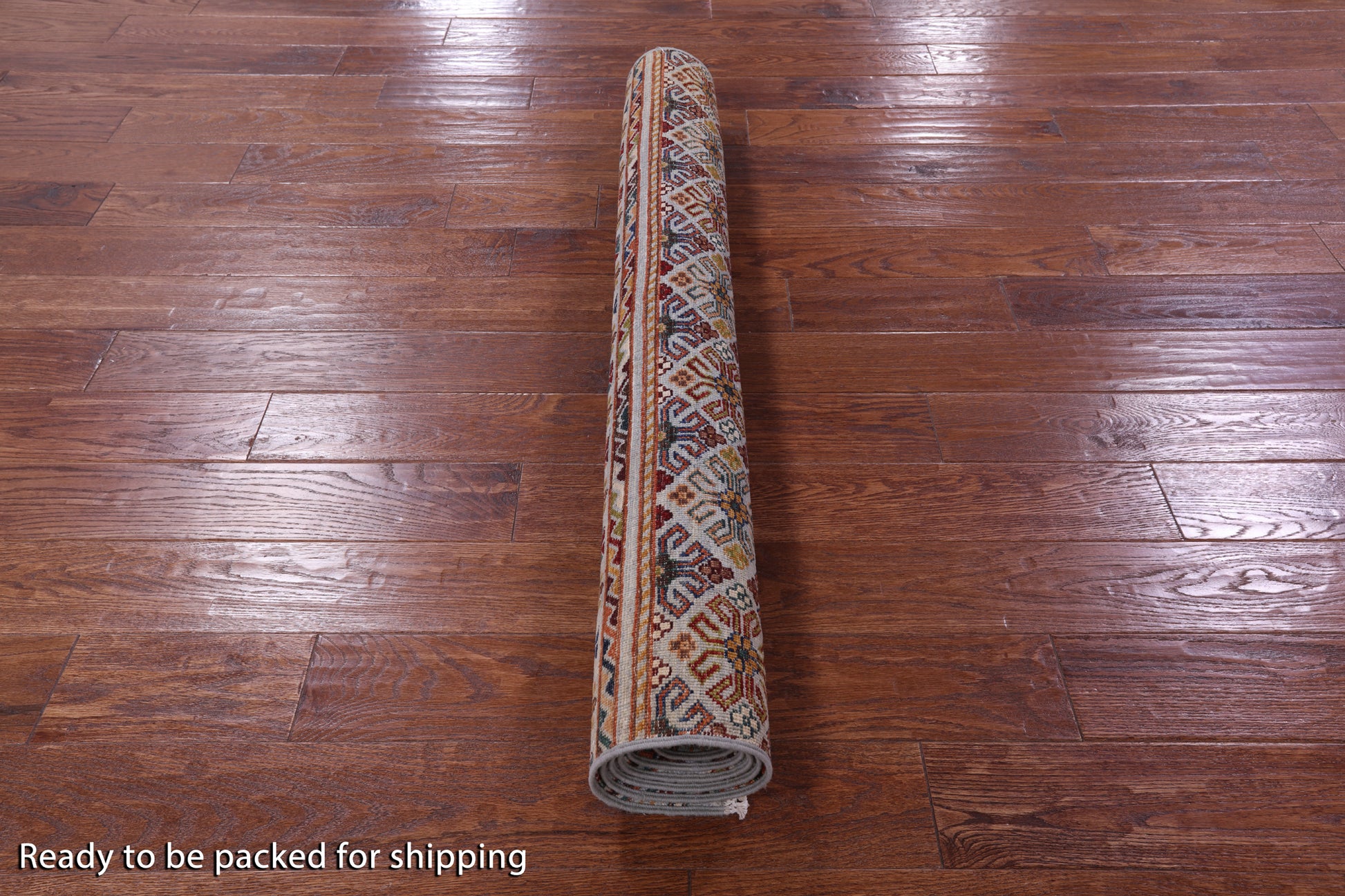 Khorjin Persian Gabbeh Hand Knotted Wool Rug - 4' 2" X 5' 11" - Golden Nile