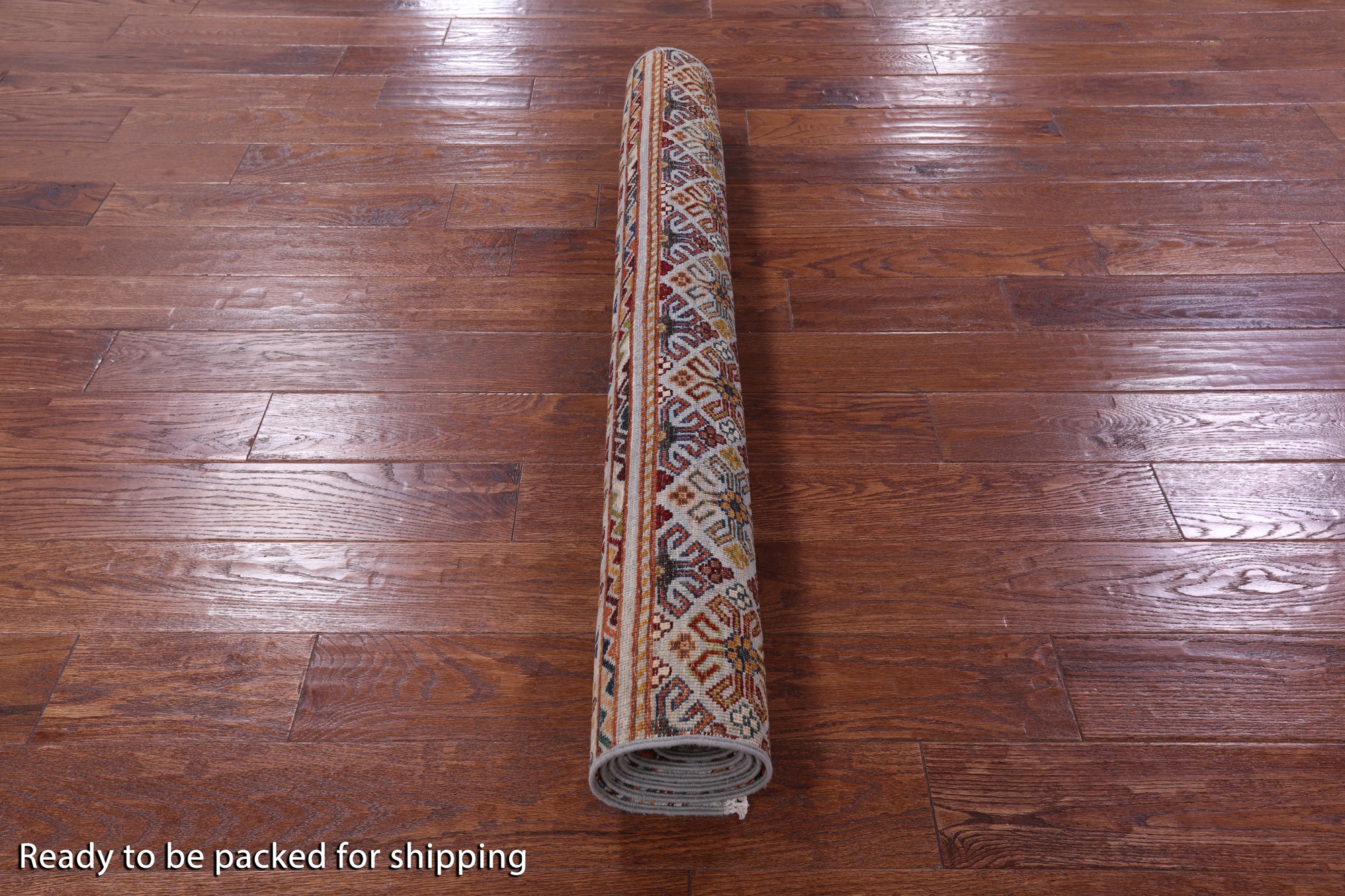 Khorjin Persian Gabbeh Hand Knotted Wool Rug - 4' 2" X 5' 11" - Golden Nile