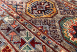 Khorjin Persian Gabbeh Handmade Wool Rug - 4' 2" X 5' 10" - Golden Nile
