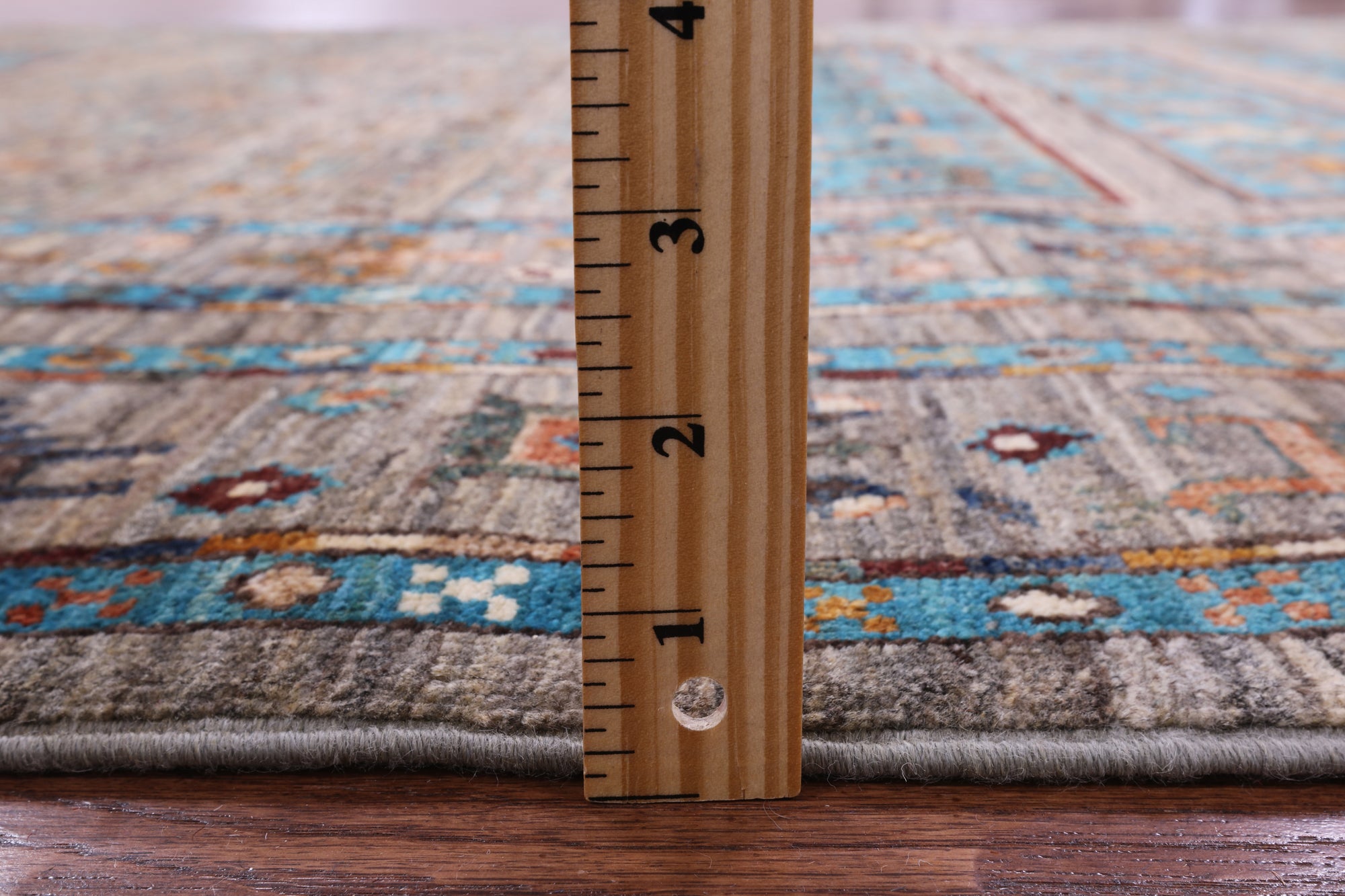 Tribal Persian Gabbeh Hand Knotted Wool Rug - 5' 8" X 8' 3" - Golden Nile