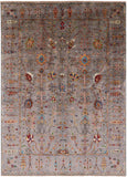 Persian Tabriz Hand Knotted Wool Rug - 5' 8" X 7' 11" - Golden Nile