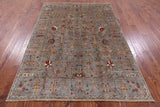 Persian Tabriz Hand Knotted Wool Rug - 5' 8" X 7' 11" - Golden Nile