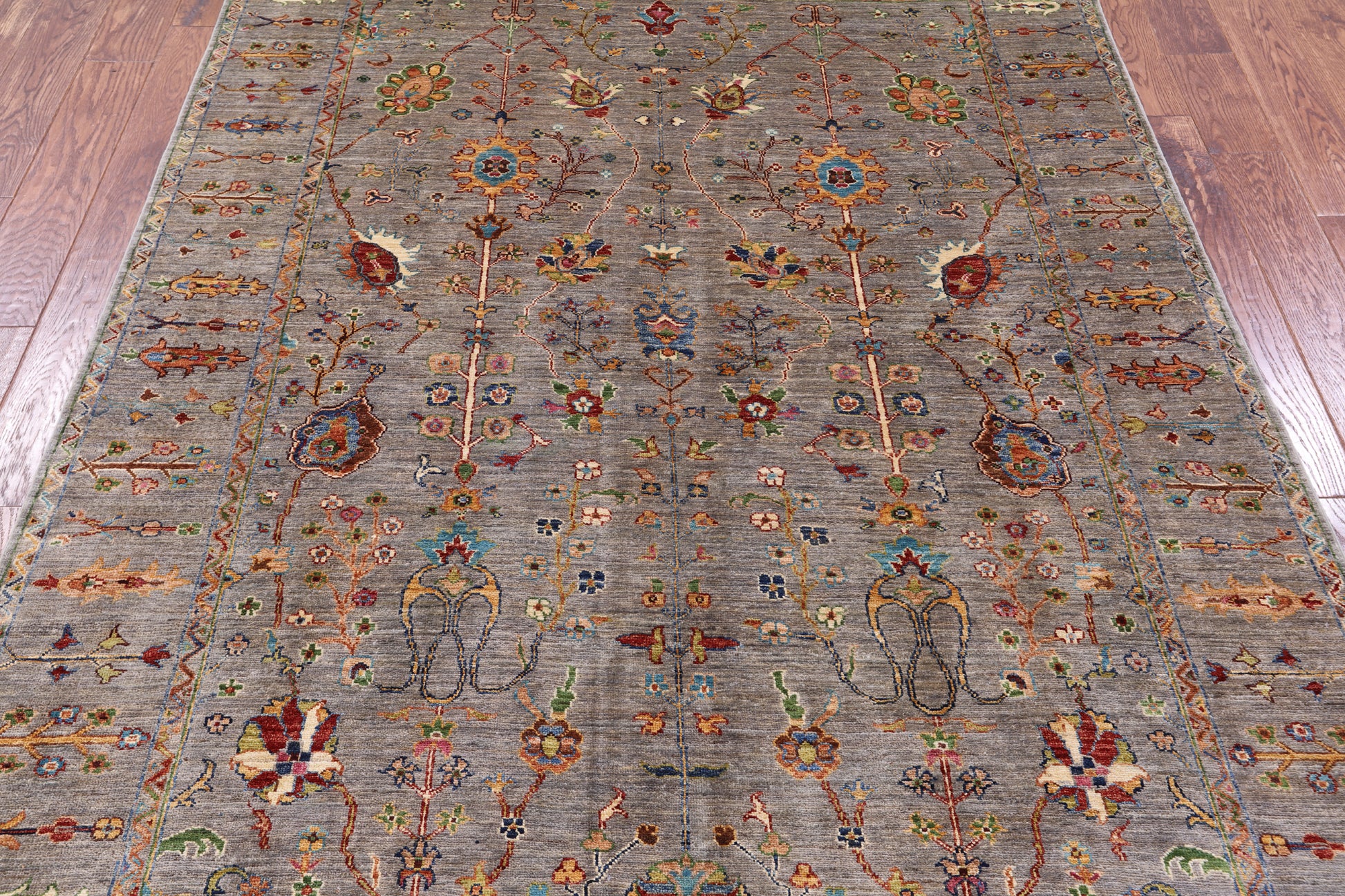 Persian Tabriz Hand Knotted Wool Rug - 5' 8" X 7' 11" - Golden Nile