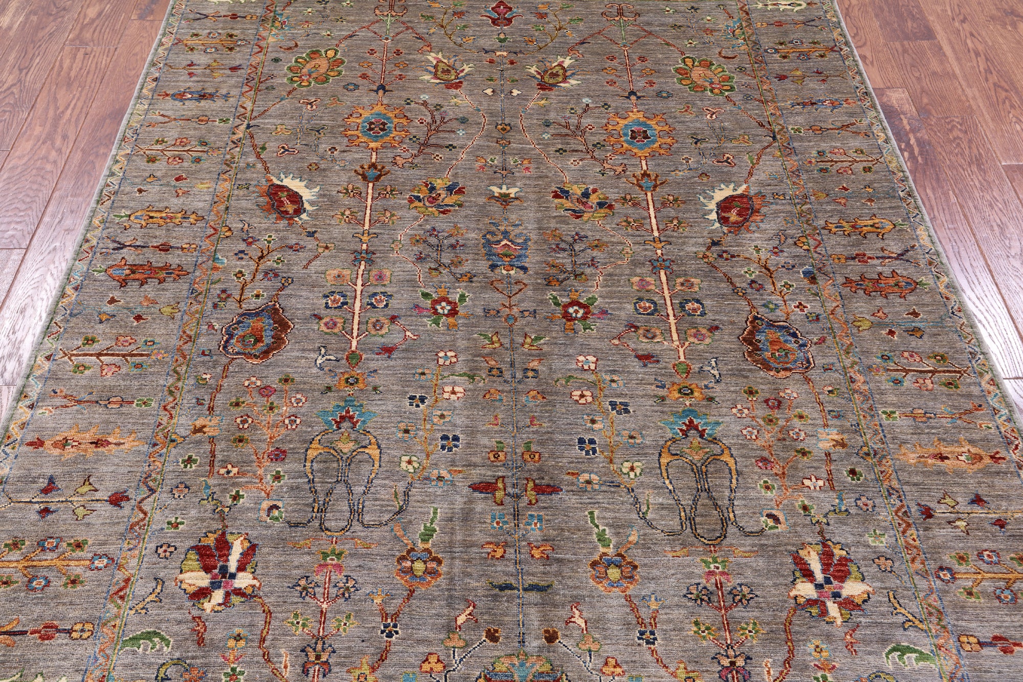 Persian Tabriz Hand Knotted Wool Rug - 5' 8" X 7' 11" - Golden Nile