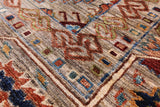 Turkmen Ersari Hand Knotted Wool Rug - 5' 7" X 7' 11" - Golden Nile