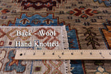 Turkmen Ersari Hand Knotted Wool Rug - 5' 7" X 7' 11" - Golden Nile