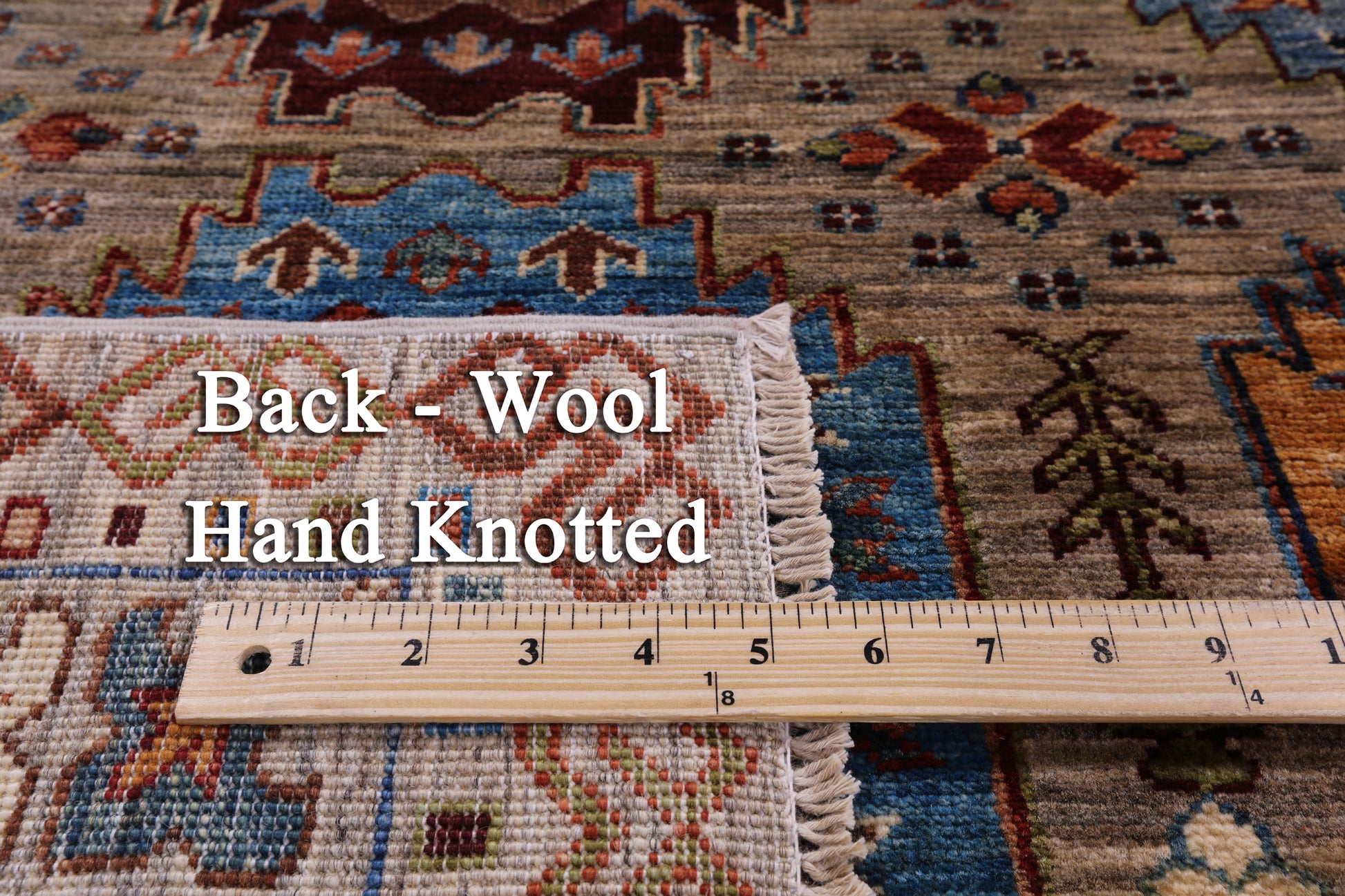 Turkmen Ersari Hand Knotted Wool Rug - 5' 7" X 7' 11" - Golden Nile