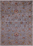 Peshawar Hand Knotted Wool Rug - 5' 7" X 7' 9" - Golden Nile