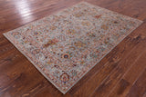 Peshawar Hand Knotted Wool Rug - 5' 0" X 6' 8" - Golden Nile