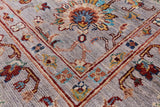 Peshawar Hand Knotted Wool Rug - 5' 0" X 6' 8" - Golden Nile
