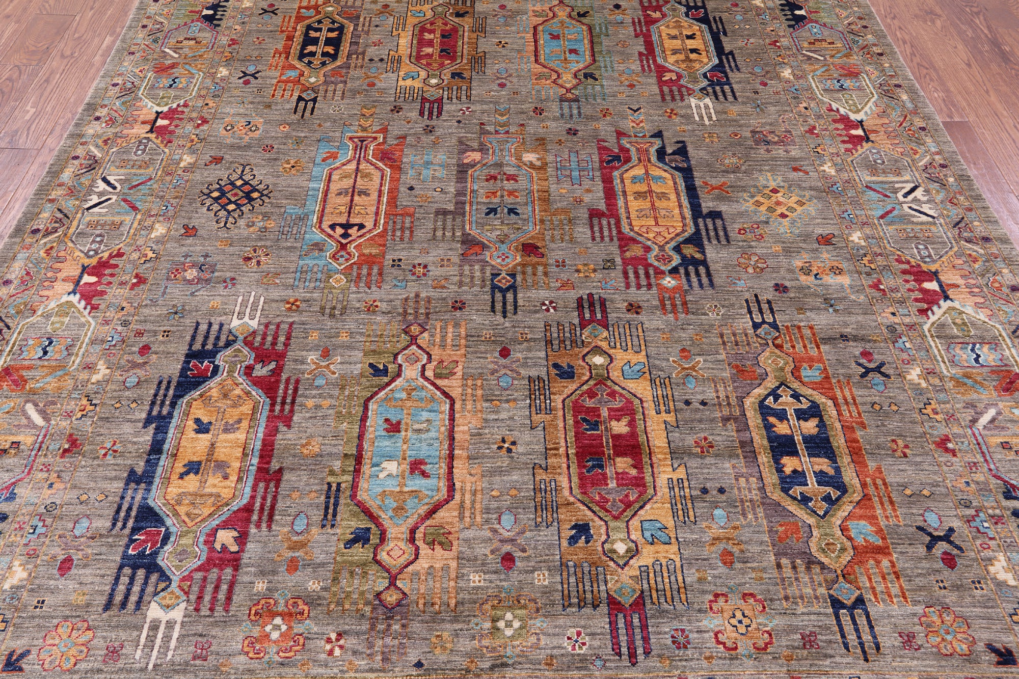 Persian Fine Serapi Hand Knotted Wool Rug - 8' 0" X 10' 1" - Golden Nile