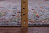 Grey Peshawar Hand Knotted Wool Rug - 9' 1" X 12' 3" - Golden Nile