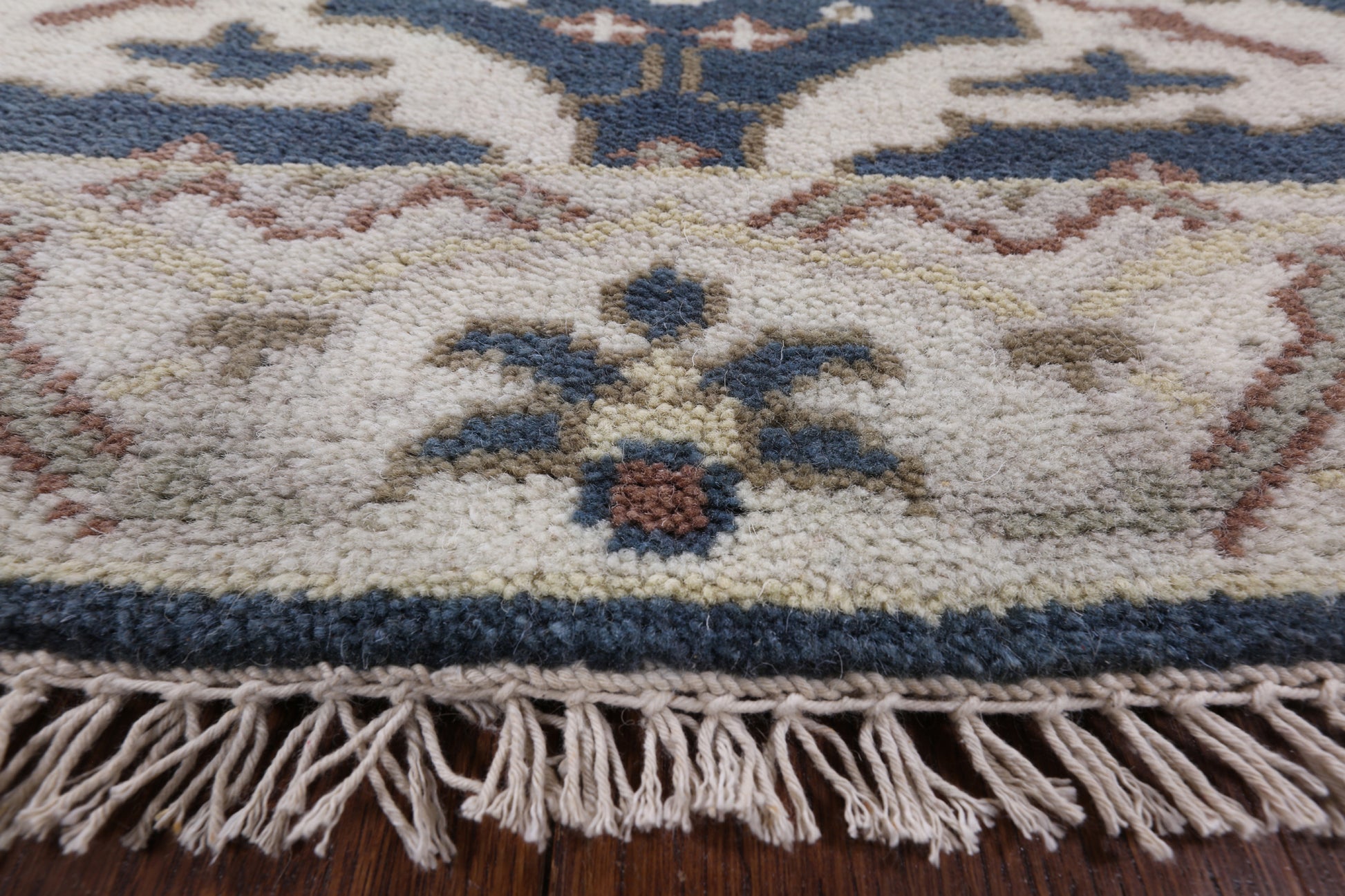 Turkish Oushak Handmade Wool Runner Rug - 2' 7" X 9' 8" - Golden Nile