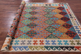 Reversible Kilim Flat Weave Wool On Wool Rug - 6' 6" X 10' 1" - Golden Nile