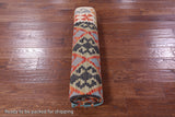 Reversible Kilim Flat Weave Wool On Wool Rug - 6' 6" X 10' 1" - Golden Nile