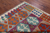 Reversible Kilim Flat Weave Wool On Wool Rug - 6' 10" X 9' 9" - Golden Nile