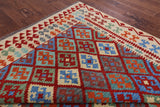 Reversible Kilim Flat Weave Wool On Wool Rug - 6' 7" X 9' 5" - Golden Nile