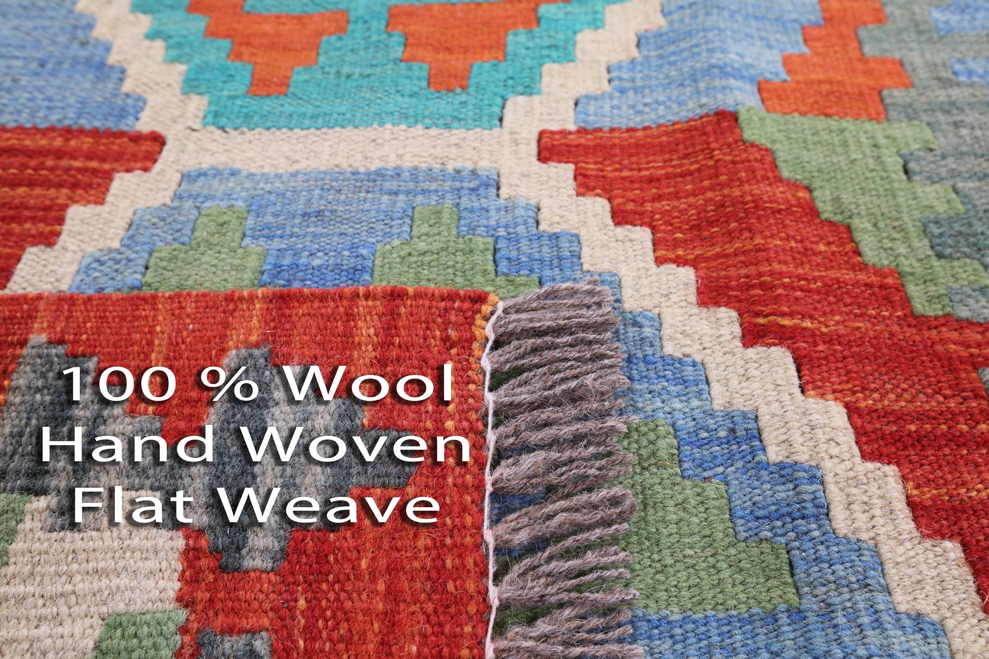 Reversible Kilim Flat Weave Wool On Wool Runner Rug - 2' 9" X 9' 7" - Golden Nile