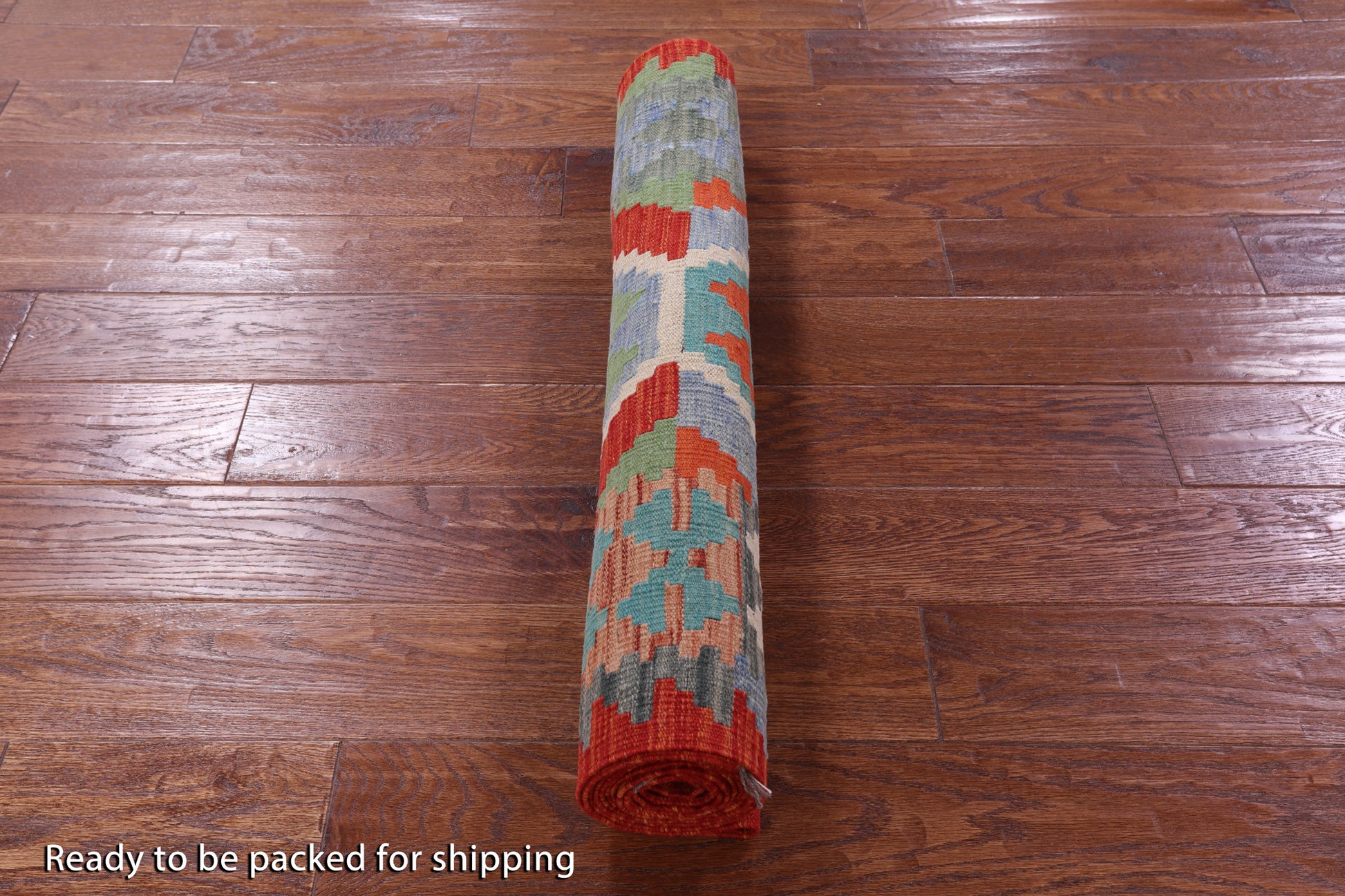 Reversible Kilim Flat Weave Wool On Wool Runner Rug - 2' 9" X 9' 7" - Golden Nile