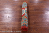 Reversible Kilim Flat Weave Wool On Wool Runner Rug - 2' 9" X 9' 7" - Golden Nile