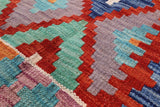 Reversible Kilim Flat Weave Wool On Wool Runner Rug - 2' 8" X 9' 7" - Golden Nile