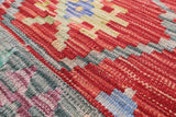 Reversible Kilim Flat Weave Wool On Wool Runner Rug - 2' 10" X 32' 8" - Golden Nile
