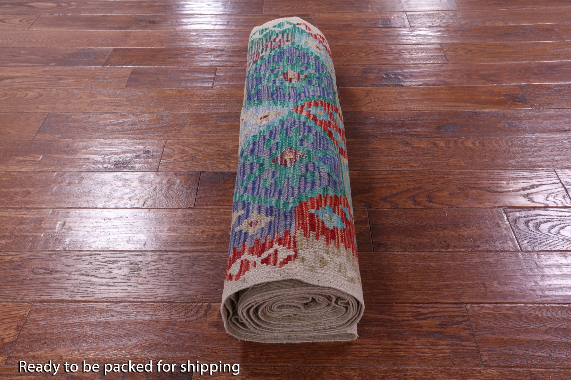Reversible Kilim Flat Weave Wool On Wool Runner Rug - 2' 10" X 32' 8" - Golden Nile