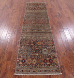 Khorjin Persian Gabbeh Hand Knotted Wool Runner Rug - 2' 7" X 9' 4" - Golden Nile