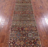 Khorjin Persian Gabbeh Hand Knotted Wool Runner Rug - 2' 7" X 9' 4" - Golden Nile