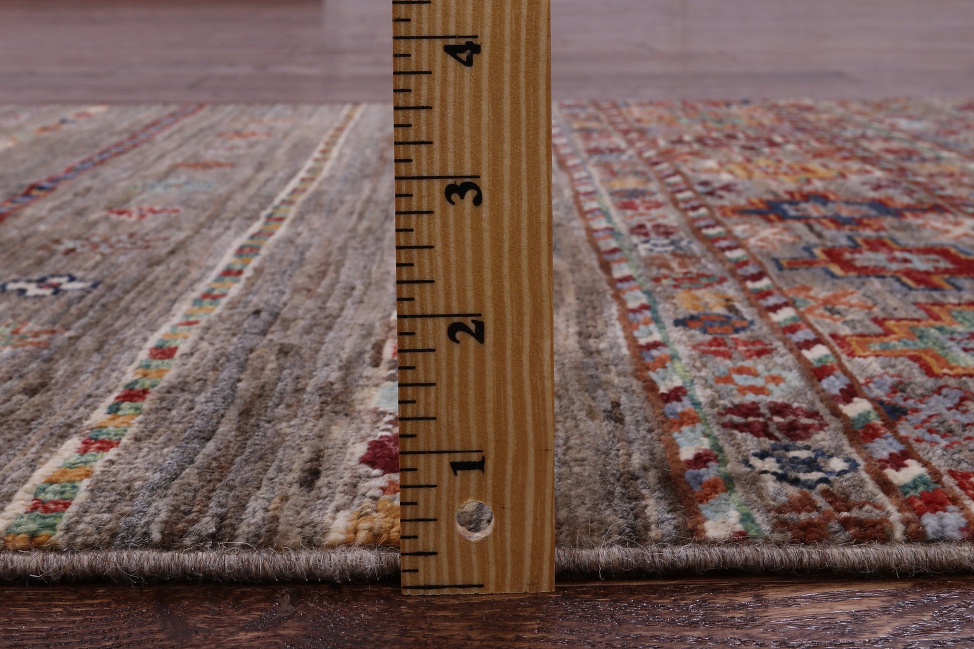 Khorjin Persian Gabbeh Hand Knotted Wool Runner Rug - 2' 7" X 9' 4" - Golden Nile