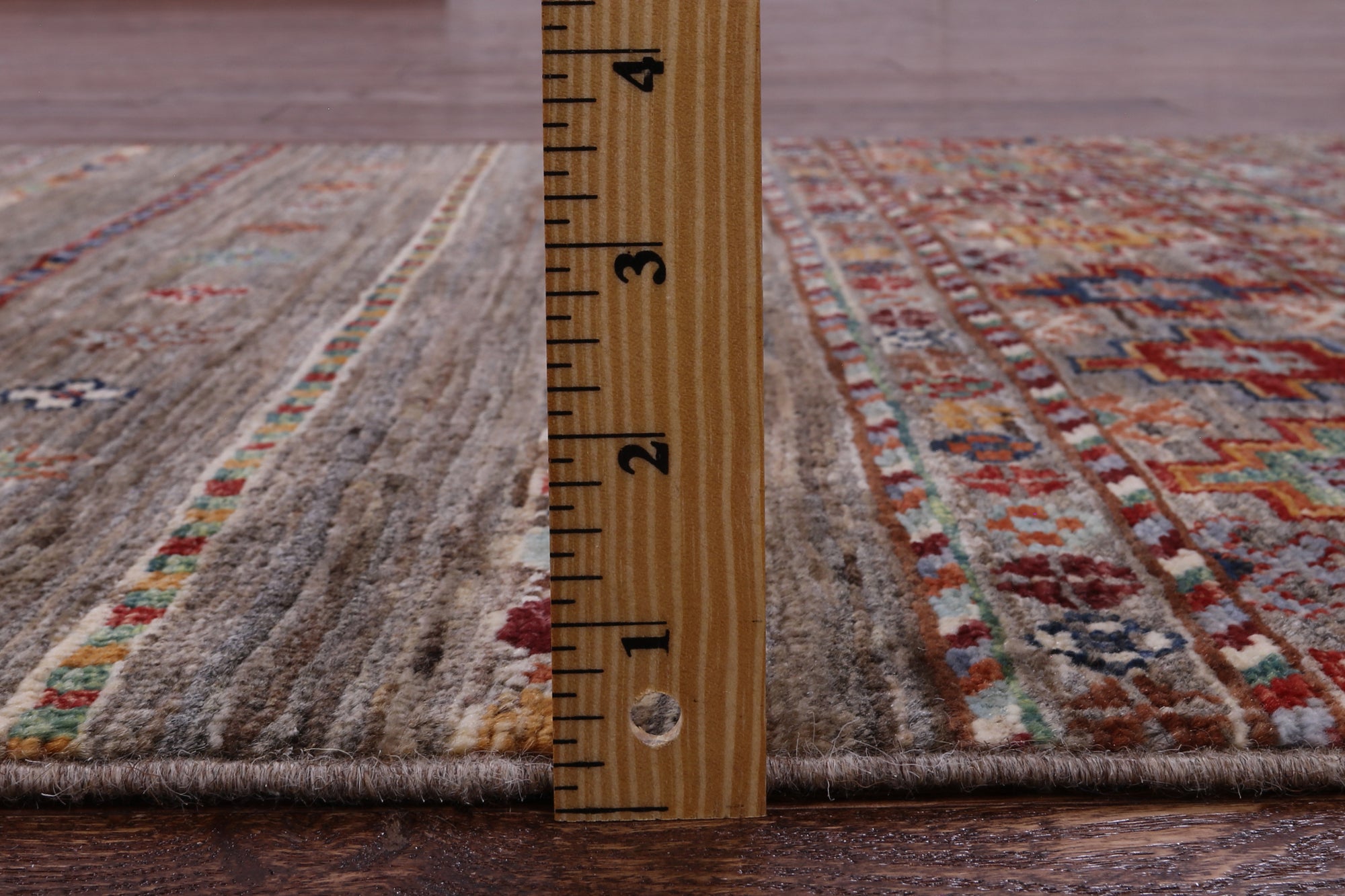 Khorjin Persian Gabbeh Hand Knotted Wool Runner Rug - 2' 7" X 9' 4" - Golden Nile