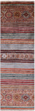 Khorjin Persian Gabbeh Hand Knotted Wool Runner Rug - 2' 8" X 8' 7" - Golden Nile