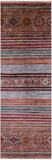Khorjin Persian Gabbeh Hand Knotted Wool Runner Rug - 2' 10" X 8' 7" - Golden Nile